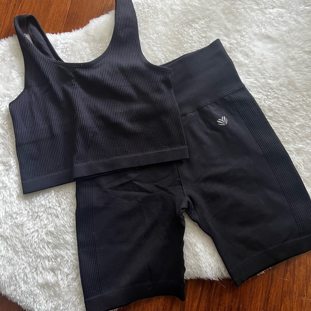 Black Forever21 Activewear Set